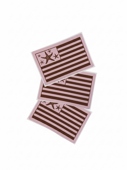 Americana Starfish Flag Large Waterproof Sticker
