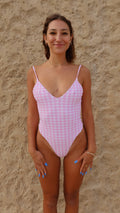 Cabarita One Piece - Pink Gingham