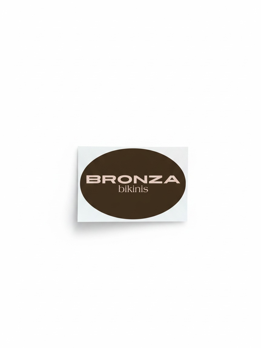 Bronza Bikinis Large Waterproof Sticker