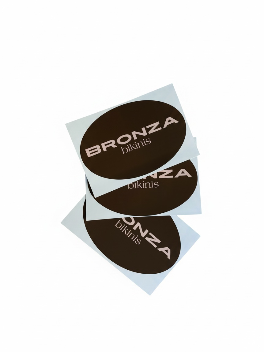 Bronza Bikinis Large Waterproof Sticker