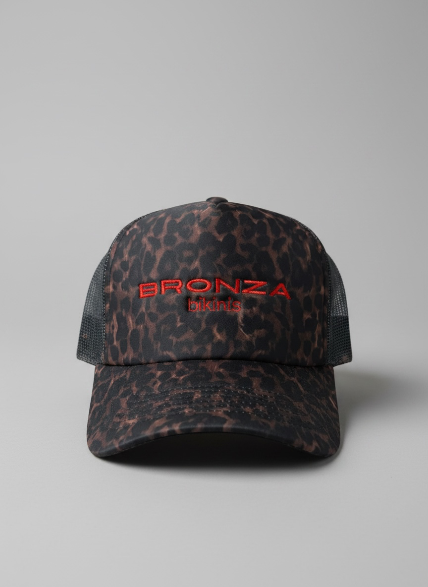 Bronza Leopard Trucker Hat