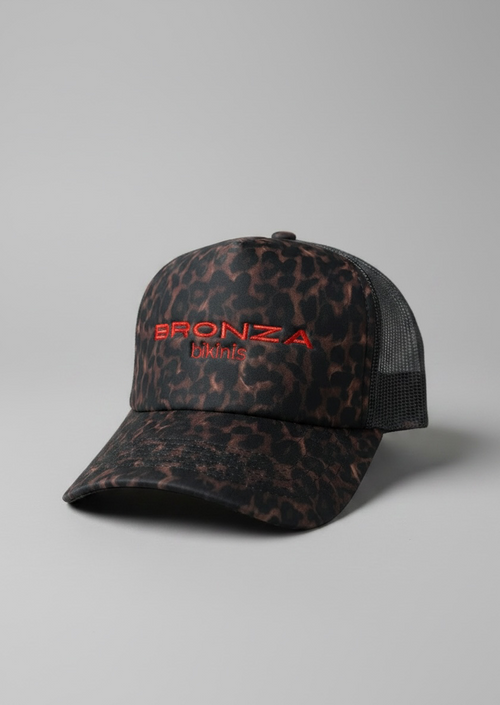 Bronza Leopard Trucker Hat
