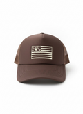 Bronza Americana Sea Star Trucker Hat - Brown & Yellow